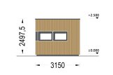 Domek ogrodowy drewniany PREMIUM L (44 mm + elewacja, z izolacją PLUS), 3x3 m, 9 m² specification 5