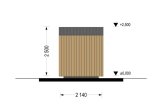 Domek ogrodowy drewniany EVELIN (34 mm + elewacja), 2x2 m, 4 m² specification 4