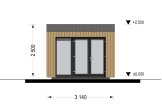 Domek ogrodowy drewniany EMMY (34 mm + elewacja), 3x2 m, 6 m² specification 2