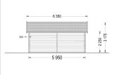 Garaż drewniany TWIN (44 mm), 4x6 m, 24 m² specification 5