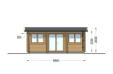 Domek ogrodowy drewniany OAK (34 mm), 6x3 m, 16 m² specification 2