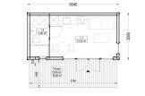 Domek ogrodowy drewniany ARTUR PLUS (34 mm + elewacja), 6x3 m, 15 m² specification 1