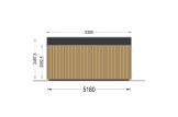 Domek ogrodowy drewniany EVELIN (34 mm + elewacja), 5x5 m, 25 m² specification 4