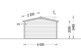 Domek ogrodowy drewniany OLYMP (44 mm), 4x3 m, 12 m² specification 4