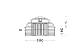 Garaż drewniany BARN (44 mm), 5x6 m, 30 m² specification 2
