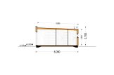 Dom drewniany letniskowy LUCIA 2 (44 mm + elewacja, z izolacją), 50 m² specification 6