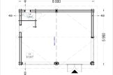 Domek letniskowy całoroczny MARINA (44+44 mm, z izolacją PLUS), 8x6 m, 48 m² specification 1
