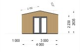 Domek ogrodowy drewniany TINA (34 mm + elewacja), 7x4 m, 28 m² specification 3