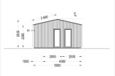 Domek letniskowy drewniany ANNA Modern (34 mm + elewacja) 20 m² - z tarasem 16 m² specification 4