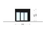 Domek ogrodowy drewniany INES (34 mm + elewacja), 6x3 m, 18 m² specification 5