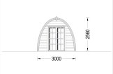 Domek ogrodowy drewniany BRETA (44 mm), 3x5 m, 15 m² specification 2