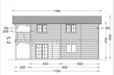 Dom drewniany letniskowy TOULOUSE (66 mm), 100 m² - z tarasem 20 m² specification 4