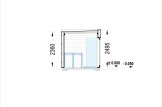 Sauna ogrodowa zewnętrzna DELLA (34 mm + elewacja), 6,1 x 2,6 m, 12.5 m² specification 6