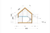 Dom drewniany letniskowy VERA (44+44 mm), 132 m² - z tarasem 13,5 m² specification 9