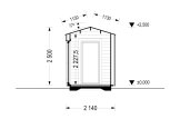 Domek ogrodowy drewniany EMMY (34 mm + elewacja), 3x2 m, 6 m² specification 6