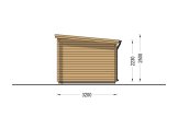 Domek ogrodowy drewniany EVA z pomieszczeniem gospodarczym (34 mm), 6x3 m, 11 m² specification 5