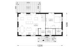 Dom drewniany całoroczny - mieszkalny VERA RV (z izolacją, WT2021), 127 m² specification 1