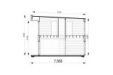 Dom drewniany letniskowy KAYA 4 (44 mm + elewacja), 64 m² specification 7