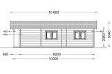 Domek letniskowy całoroczny MEGAN (44+44 mm, z izolacją PLUS), 60 m² specification 5