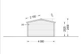 Domek ogrodowy drewniany DREUX (44 mm), 4x3 m, 12 m² specification 4