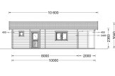 Domek letniskowy całoroczny MEGAN (44+44 mm, z izolacją PLUS), 60 m² specification 3