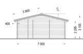 Domek letniskowy całoroczny MILA (44+44 mm, z izolacją PLUS), 8x7 m, 56 m² specification 5