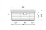 Domek letniskowy całoroczny ALTURA F (44+44 mm, z izolacją PLUS), 31 m² - z tarasem 8 m² specification 4