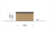 Garaż drewniany SILVIA (34 mm + elewacja), 3,2x5,2 m, 16,6 m² specification 5