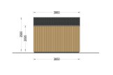 Domek ogrodowy drewniany PIA (34 mm + elewacja, z izolacją), 5x3 m, 15 m² specification 3