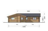 Dom drewniany całoroczny ADELE S (44+44 mm, z izolacją), 60 m² specification 2