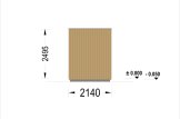Sauna ogrodowa zewnętrzna DELLA (34 mm + elewacja), 3,6 x 2,1 m, 5,5 m² specification 4