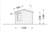 Domek ogrodowy drewniany POOLHOUSE (44 mm), 4x3 m, 12 m² specification 3