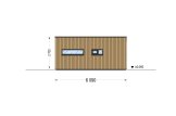 Dom drewniany letniskowy LUCIA 1 (44 mm + elewacja, z izolacją), 40 m² specification 5