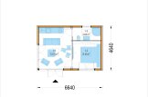 Domek letniskowy całoroczny PREMIUM (34 mm + elewacja, z izolacją PLUS), 6,5 x 4,5 m, 30 m² specification 1