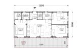 Domek letniskowy drewniany NICOLE (44 mm + elewacja), 68 m² specification 1