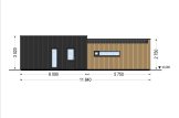 Dom drewniany letniskowy MALLY (44 mm + elewacja), 69 m² specification 4