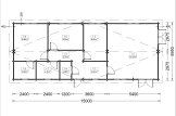 Dom drewniany letniskowy BRIGHTON (66 mm), 90 m² specification 1