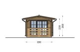 Domek ogrodowy drewniany LILI z pomieszczeniem gospodarczym (34 mm), 6x3 m, 11 m² specification 3