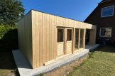 Domek ogrodowy drewniany PREMIUM (44 mm + elewacja, z izolacją PLUS), 5x3 m, 15 m² - z tarasem 9 m² customer 1