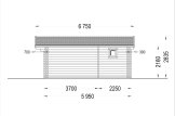 Domek letniskowy całoroczny NINA (44+44 mm, z izolacją PLUS), 6x6 m, 36 m² specification 5