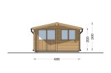 Domek ogrodowy drewniany LILLE (44 mm), 4x3 m, 12 m² specification 2