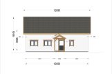 Dom drewniany letniskowy VERA (44+44 mm), 132 m² - z tarasem 13,5 m² specification 5