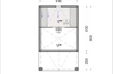 Domek letniskowy drewniany AGATA S (34 mm + elewacja) z antresolą, 39 m² specification 2