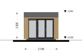 Domek ogrodowy drewniany EMMY (34 mm + elewacja), 3x3 m, 9 m² specification 2