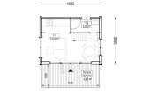 Domek letniskowy drewniany SARA (34 mm + elewacja) z antresolą, 20 m² specification 1