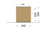 Domek ogrodowy drewniany PREMIUM S (34 mm + elewacja, z izolacją PLUS), 4,1 x 2,4 m, 10 m² specification 3