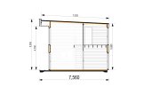 Dom drewniany letniskowy KAYA 4L (44 mm + elewacja, z izolacją), 50 m² specification 7