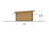 Domek ogrodowy drewniany DREUX F (44 mm), 5x4 m, 20 m² specification 3