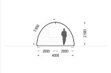 Domek letniskowy drewniany BRETA (44 mm), 4x10 m, 40 m² specification 6