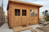 Domek ogrodowy drewniany LILLE F (34 mm), 4x3 m, 12 m² customer 3